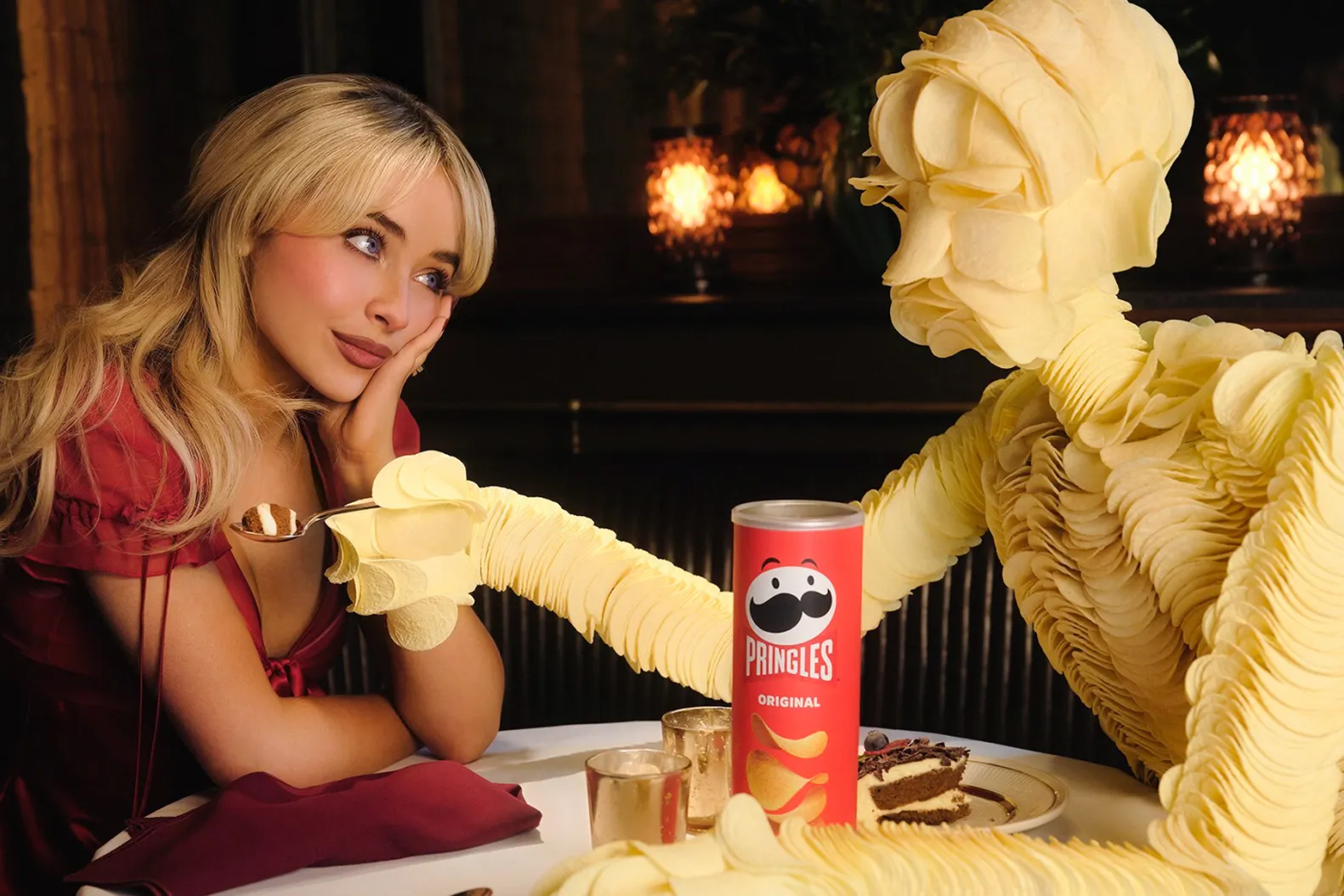 Sabrina Carpenter’s boyfriend made of Pringles